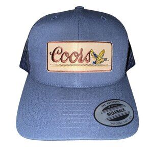 Coors Duck Blue Trucker Mesh Back Yupoong Snapback Hat Adjustable
